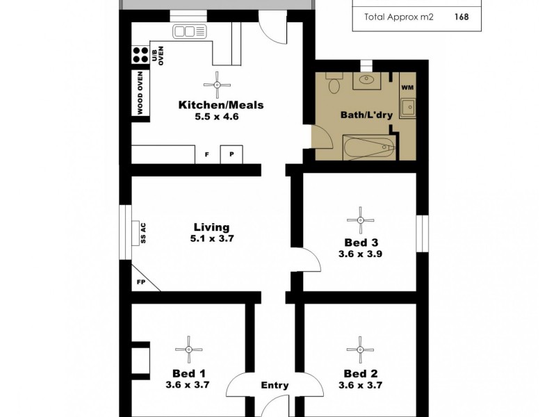 1 Kadina Road, Moonta SA 5558 Floorplan