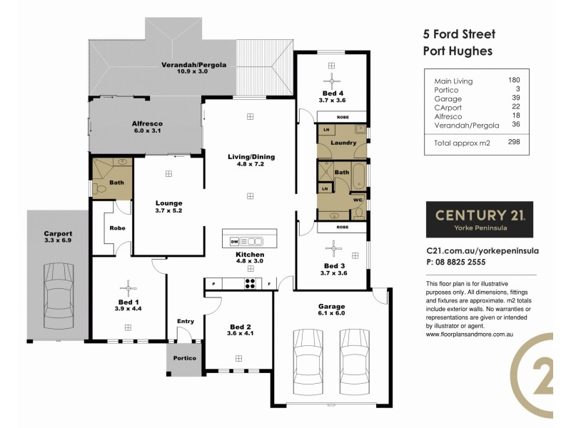 5 Ford Street, Port Hughes SA 5558 Floorplan