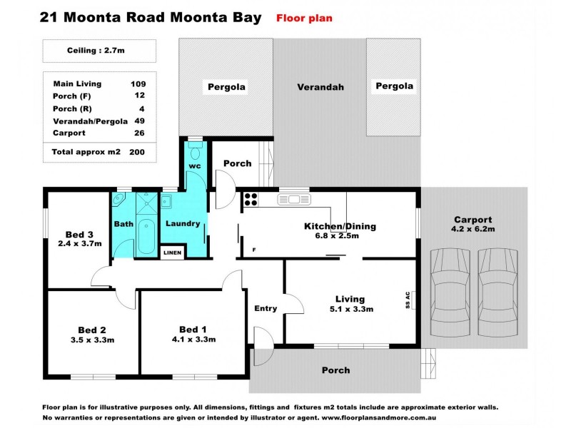 21 Moonta Road, Moonta Bay SA 5558 Floorplan