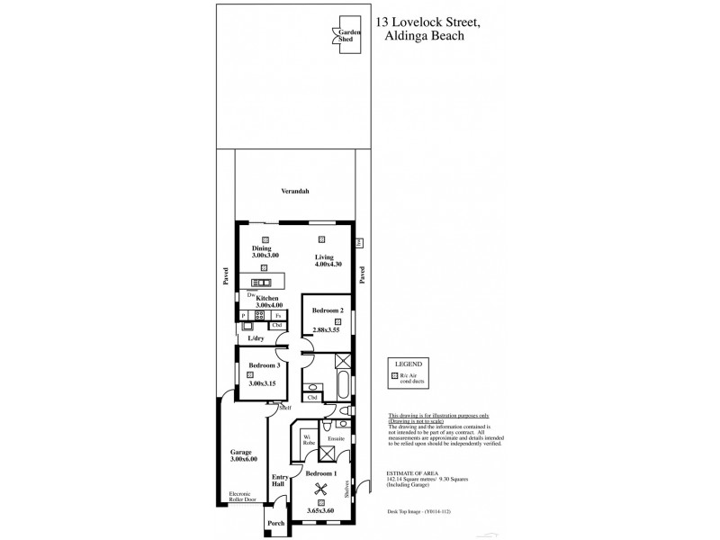 13 Lovelock Street, Aldinga Beach SA 5173 Floorplan
