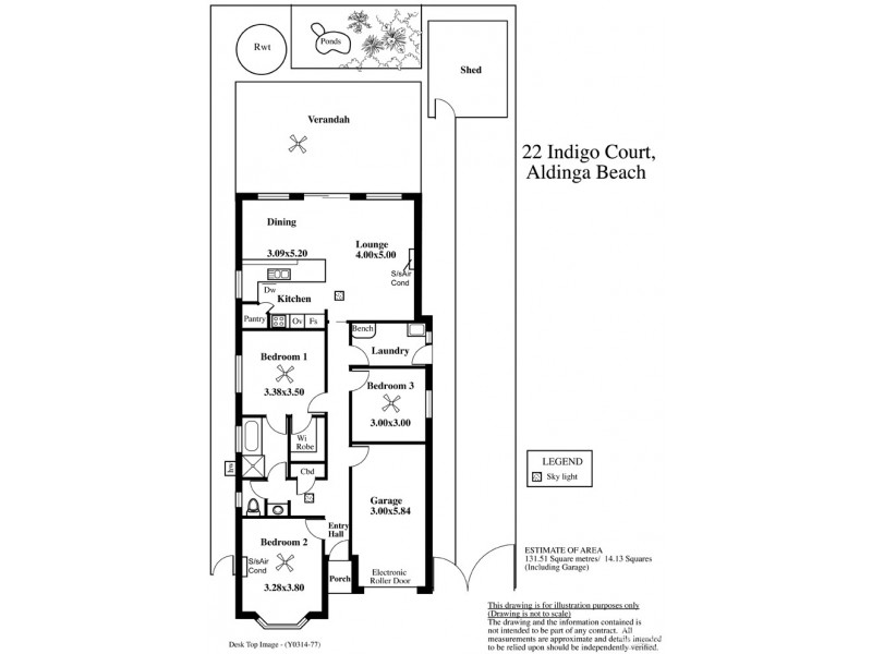 22 Indigo Court, Aldinga Beach SA 5173 Floorplan