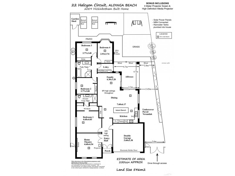 22 Halcyon Circuit, Aldinga Beach SA 5173 Floorplan