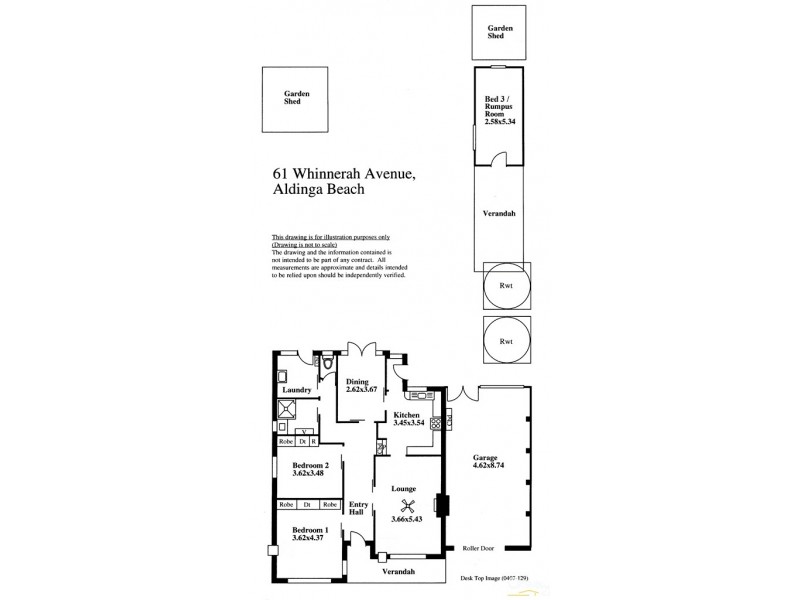 61 Whinnerah Avenue, Aldinga Beach SA 5173 Floorplan