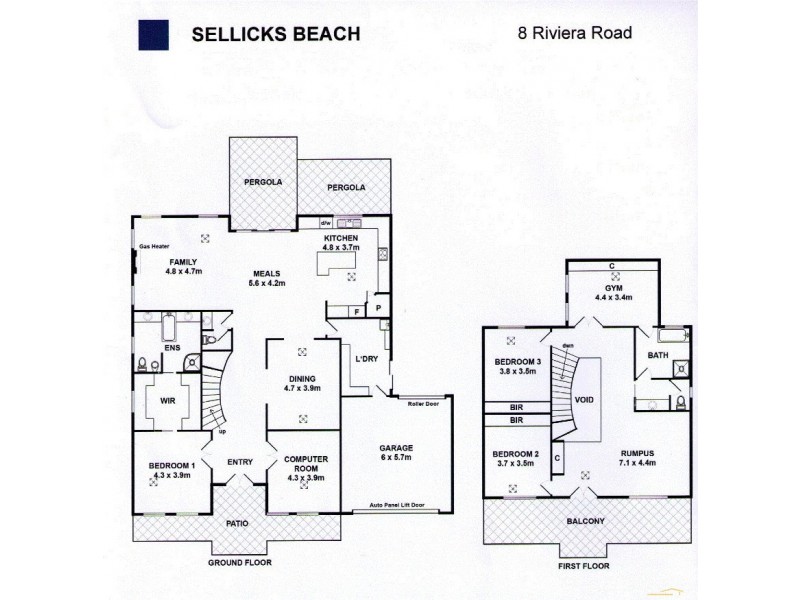 8 Riviera Road, Sellicks Beach SA 5174 Floorplan