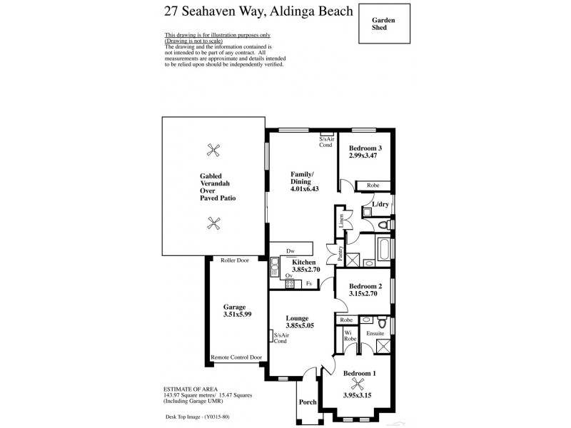 27 Seahaven Way, Aldinga Beach SA 5173 Floorplan