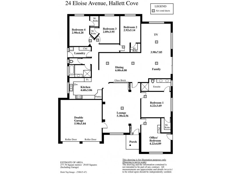 24 Eloise Avenue, Hallett Cove SA 5158 Floorplan