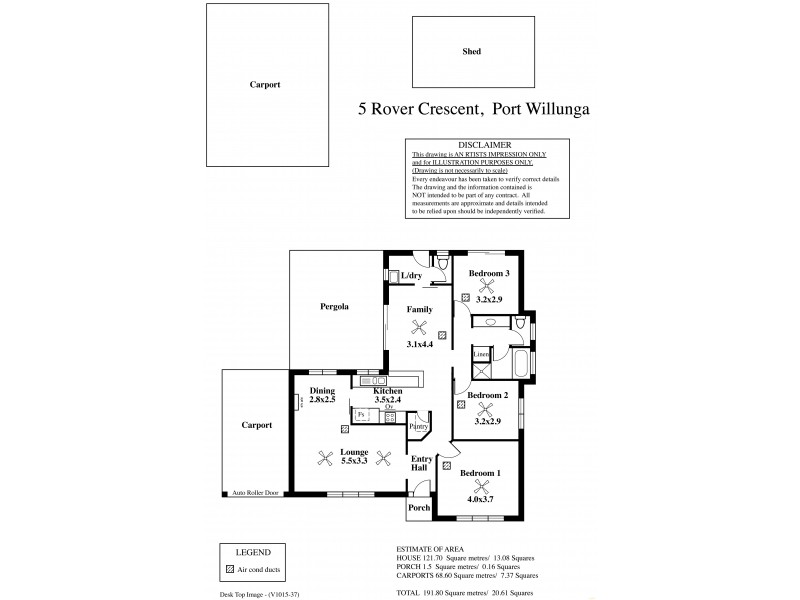 5 Rover Crescent, Port Willunga SA 5173 Floorplan