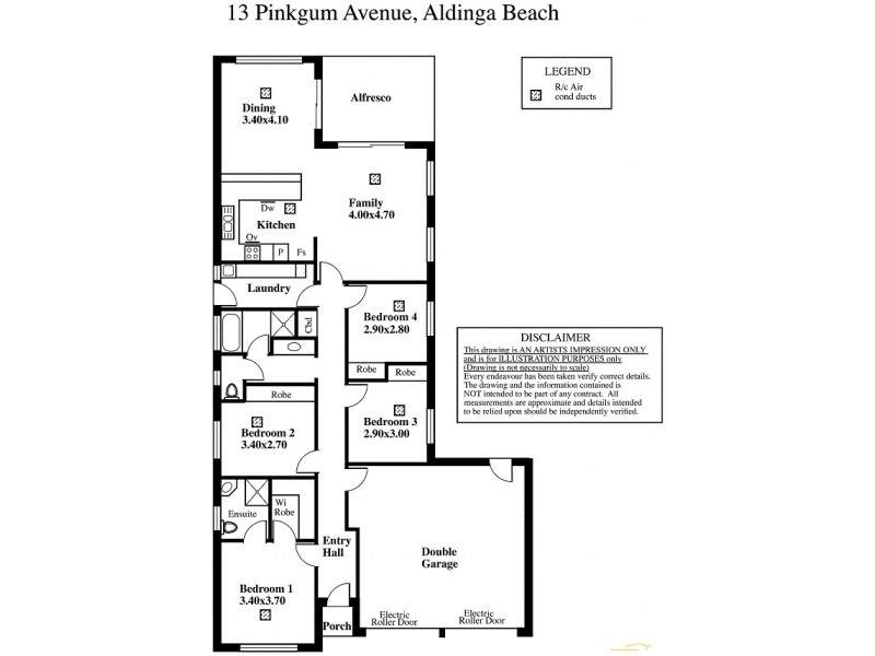 13 Pinkgum Avenue, Aldinga Beach SA 5173 Floorplan