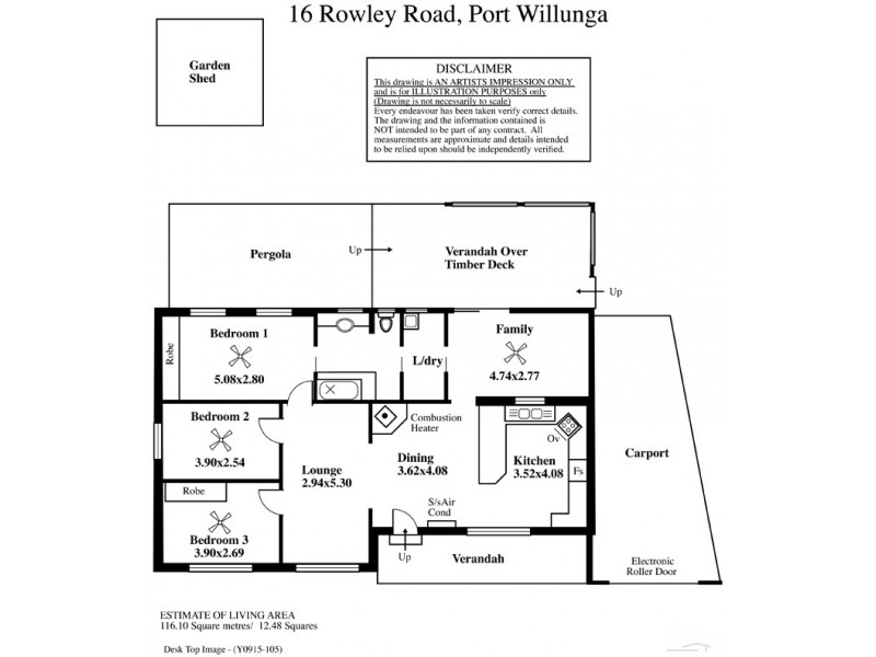 16 Rowley Road, Port Willunga SA 5173 Floorplan