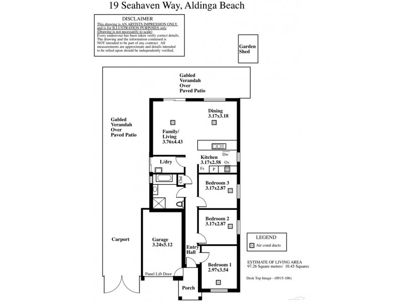 19 Seahaven Way, Aldinga Beach SA 5173 Floorplan