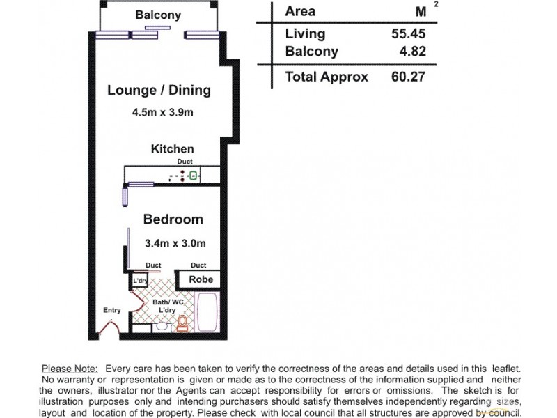 1010/102-105 North Terrace, Adelaide SA 5000 Floorplan