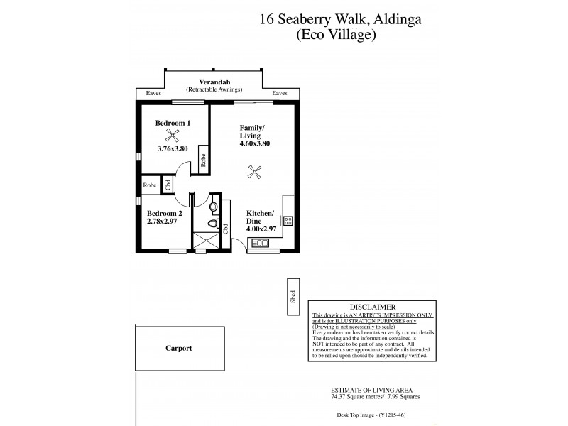 16 Seaberry Walk, Aldinga SA 5173 Floorplan