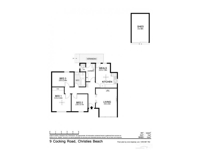 9 Cocking Road, Christies Beach SA 5165 Floorplan