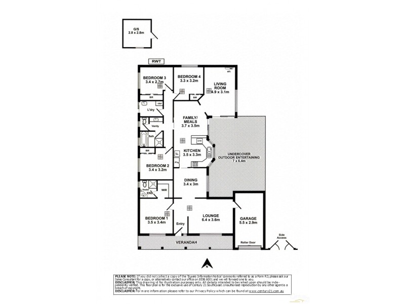 8 Tangerine Court, Aldinga Beach SA 5173 Floorplan