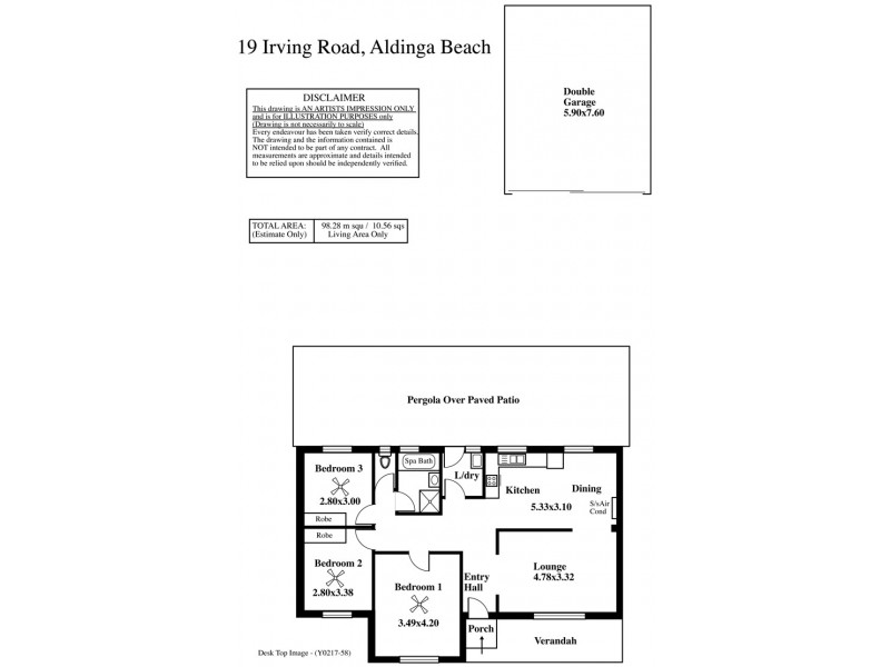 19 Irving Road, Aldinga Beach SA 5173 Floorplan