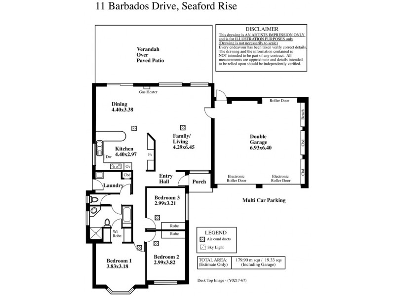 11 Barbados Drive, Seaford Rise SA 5169 Floorplan