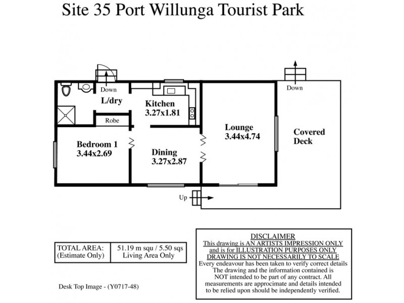 Site 35 Port Willunga Tourist Park, Aldinga SA 5173 Floorplan