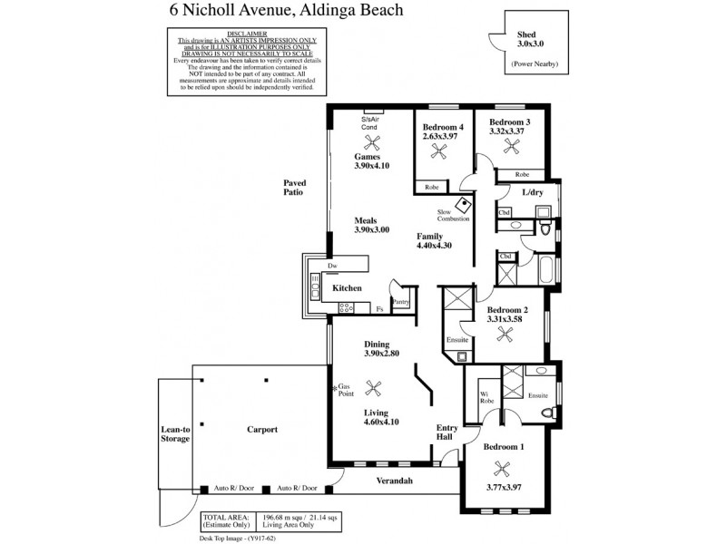 6 Nicholl Avenue, Aldinga Beach SA 5173 Floorplan