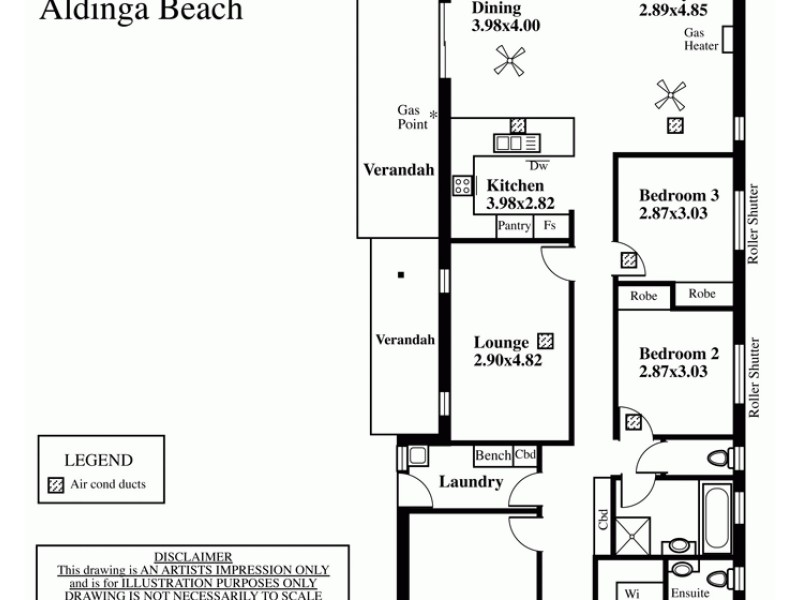 12 Knoll Avenue, Aldinga Beach SA 5173 Floorplan