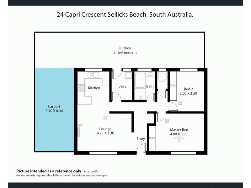 24 Capri Crescent, Sellicks Beach SA 5174 Floorplan