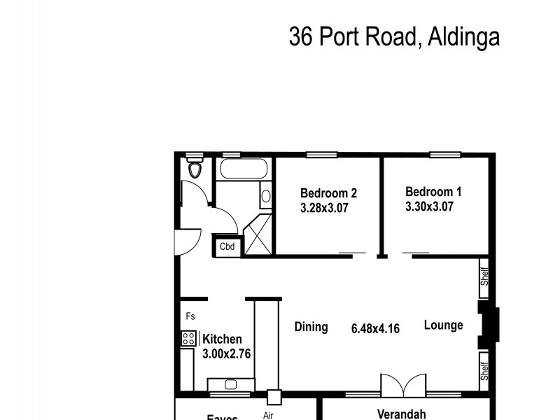 36 Port Road, Port Willunga SA 5173 Floorplan
