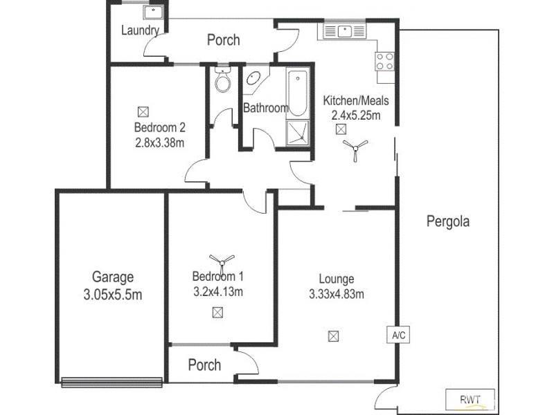 2/331 Churchill Rd, Kilburn SA 5084 Floorplan