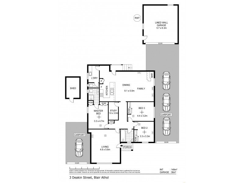 3 Deakin St, Blair Athol SA 5084 Floorplan