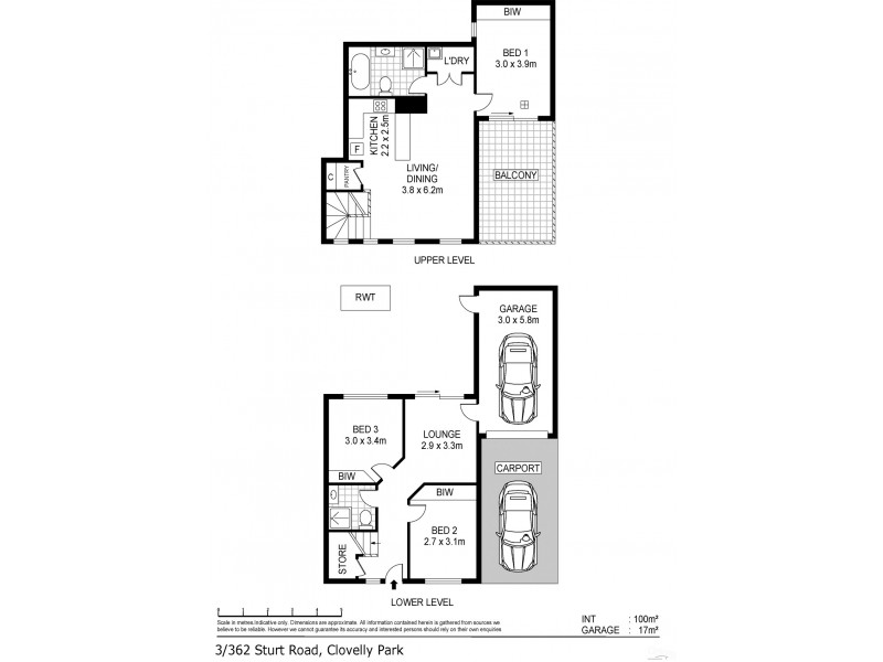 3/362 Sturt Rd, Clovelly Park SA 5042 Floorplan