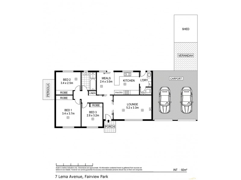 7 Lema Avenue, Fairview Park SA 5126 Floorplan