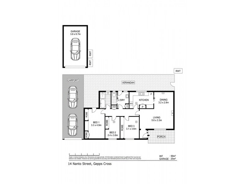14 Nanto St, Gepps Cross SA 5094 Floorplan