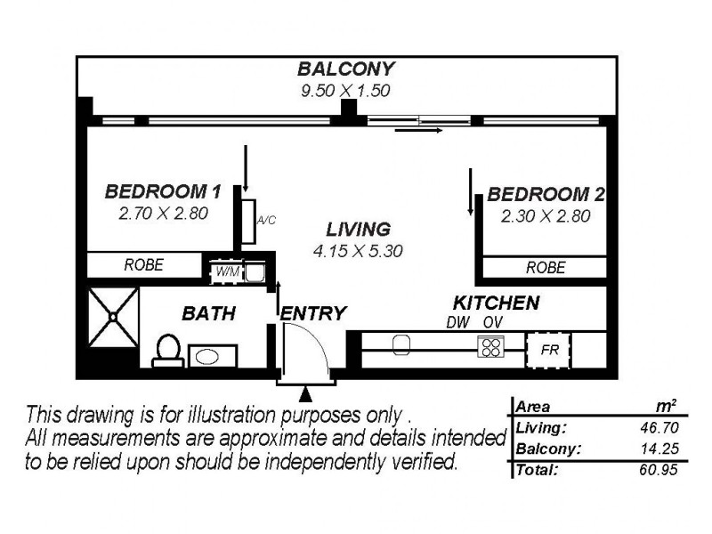 314/33 Warwick St, Walkerville SA 5081 Floorplan
