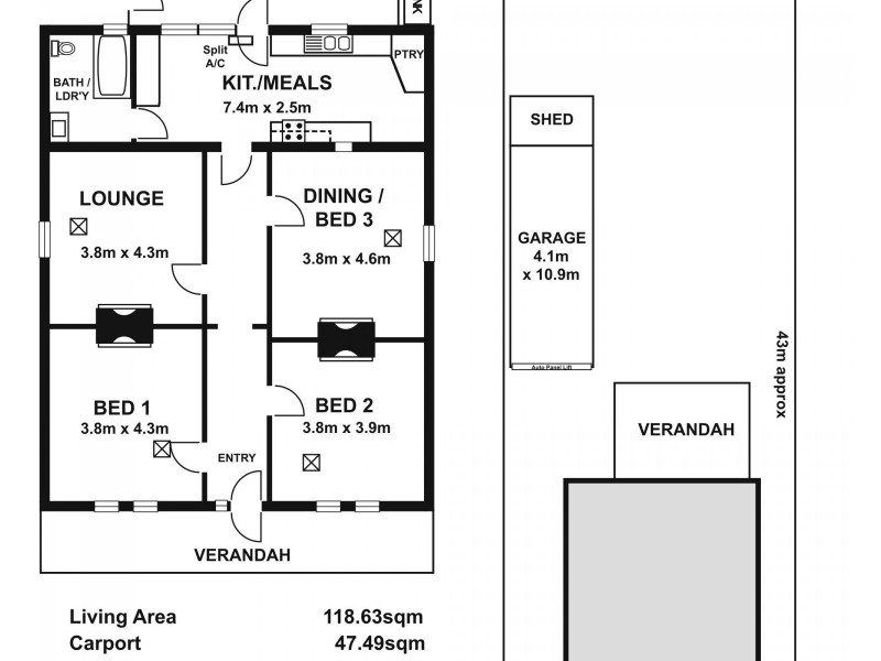 23 Airlie Ave, Prospect SA 5082 Floorplan