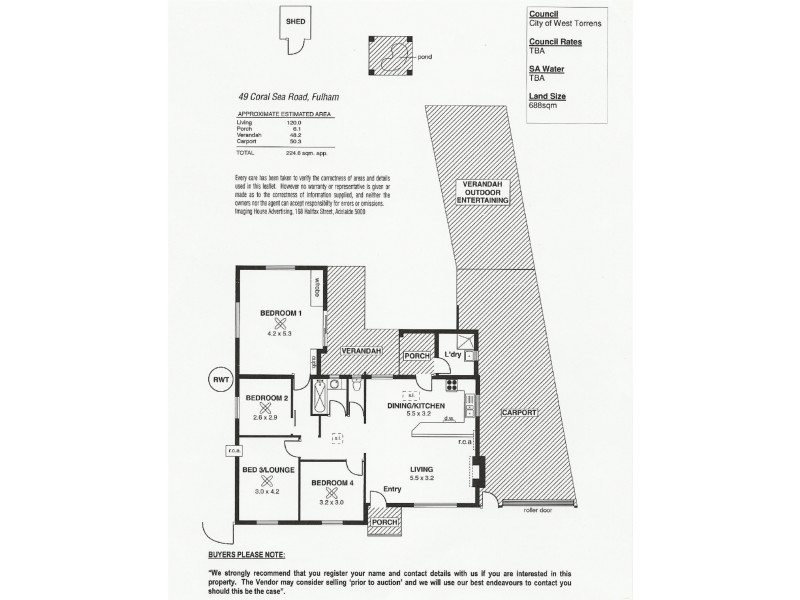 49 Coral Sea Road, Fulham SA 5024 Floorplan