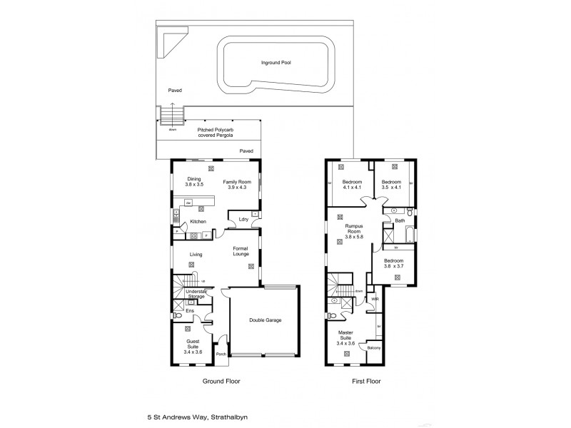 5 St Andrews Drive, Strathalbyn SA 5255 Floorplan