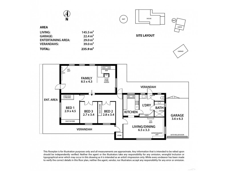 240 Bradbury Road, Mylor SA 5153 Floorplan