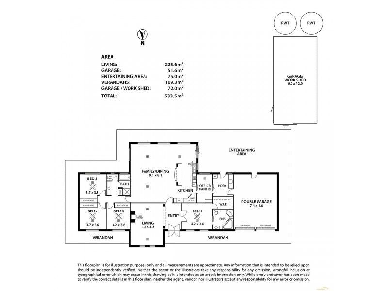 7 Crystal Court, Mount Barker SA 5251 Floorplan