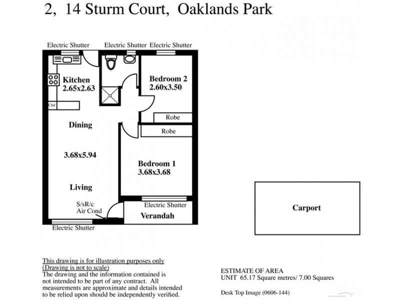 2/14 Sturm Court, Oaklands Park SA 5046 Floorplan