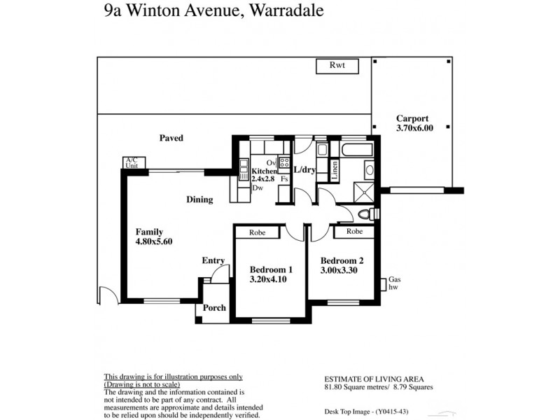 9A Winton Avenue, Warradale SA 5046 Floorplan