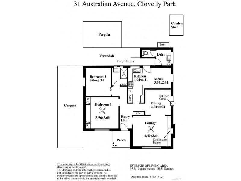 31 Australian Avenue, Clovelly Park SA 5042 Floorplan