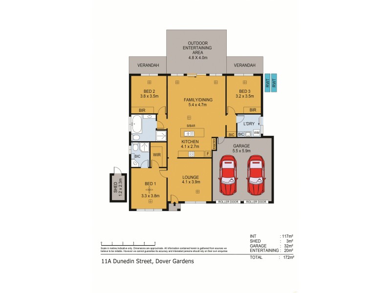 11A Dunedin Street, Dover Gardens SA 5048 Floorplan