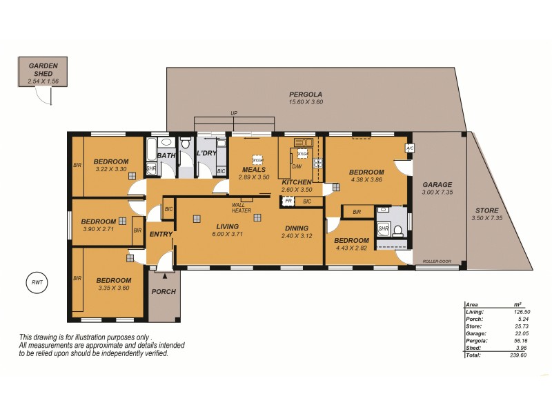 3 Falcon Court, Hallett Cove SA 5158 Floorplan