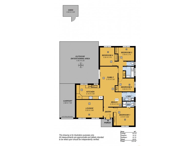 1 Arachne Drive, Hallett Cove SA 5158 Floorplan