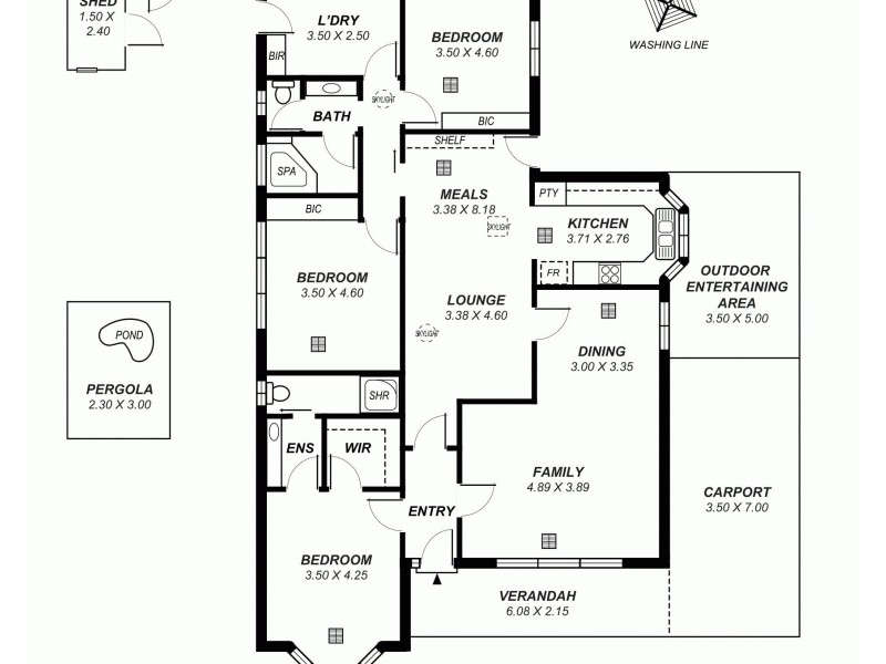 6a Winton Avenue, Hove SA 5048 Floorplan