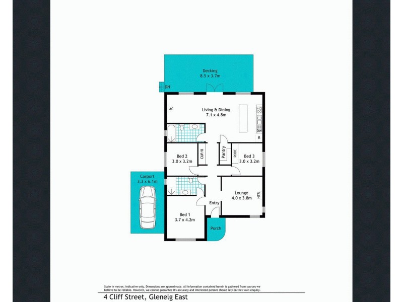 4 Cliff Street, Glenelg East SA 5045 Floorplan