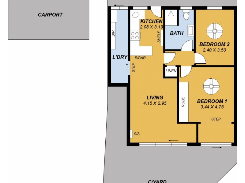 2/75 Mooringe Avenue, Camden Park SA 5038 Floorplan