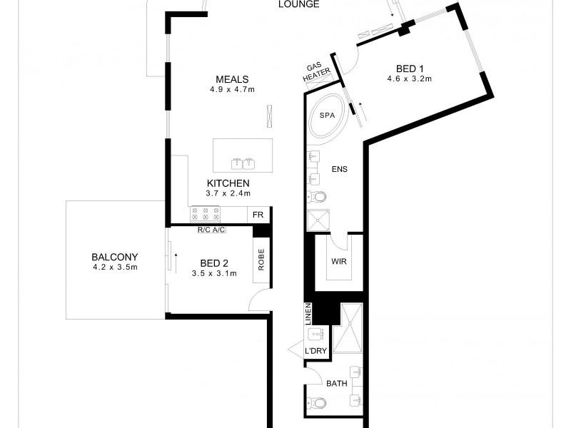 212/19 Platinum Apartments Holdfast Prominade, Glenelg SA 5045 Floorplan