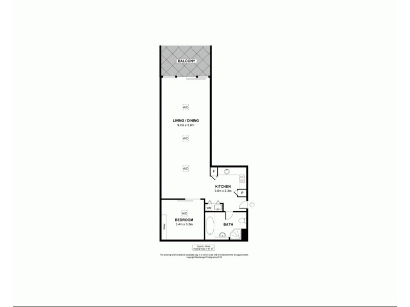 1023/29 Colley Terrace, Glenelg SA 5045 Floorplan