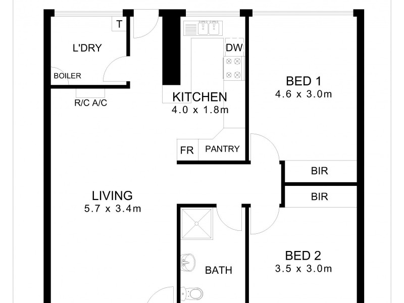 5/347 Sir Donald Bradman Drive, Brooklyn Park SA 5032 Floorplan