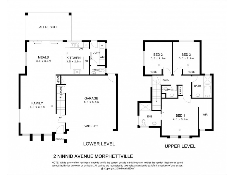 2A – 2C  Ninnid  Avenue, Morphettville SA 5043 Floorplan