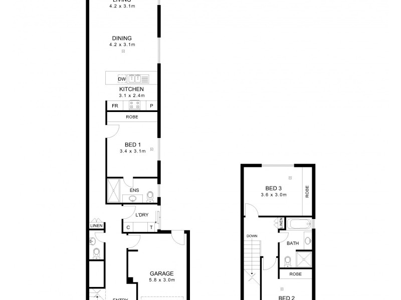 1B-1C-1D Baker Avenue, Morphettville SA 5043 Floorplan